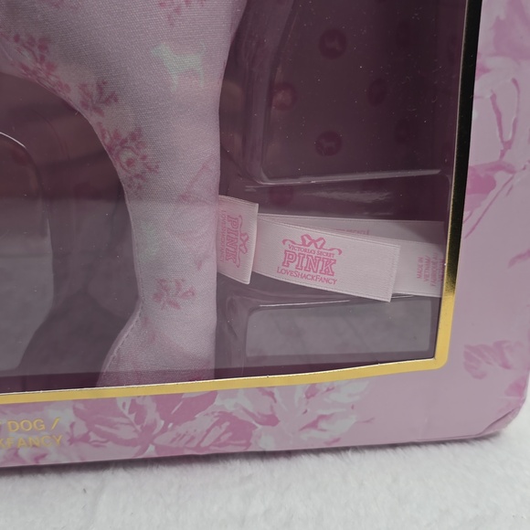 VICTORIA'S SECRET PINK X LOVE SHACK FANCY DOG *BRAND NEW* BEAUX ICONS VELVET BOW - Picture 11 of 11